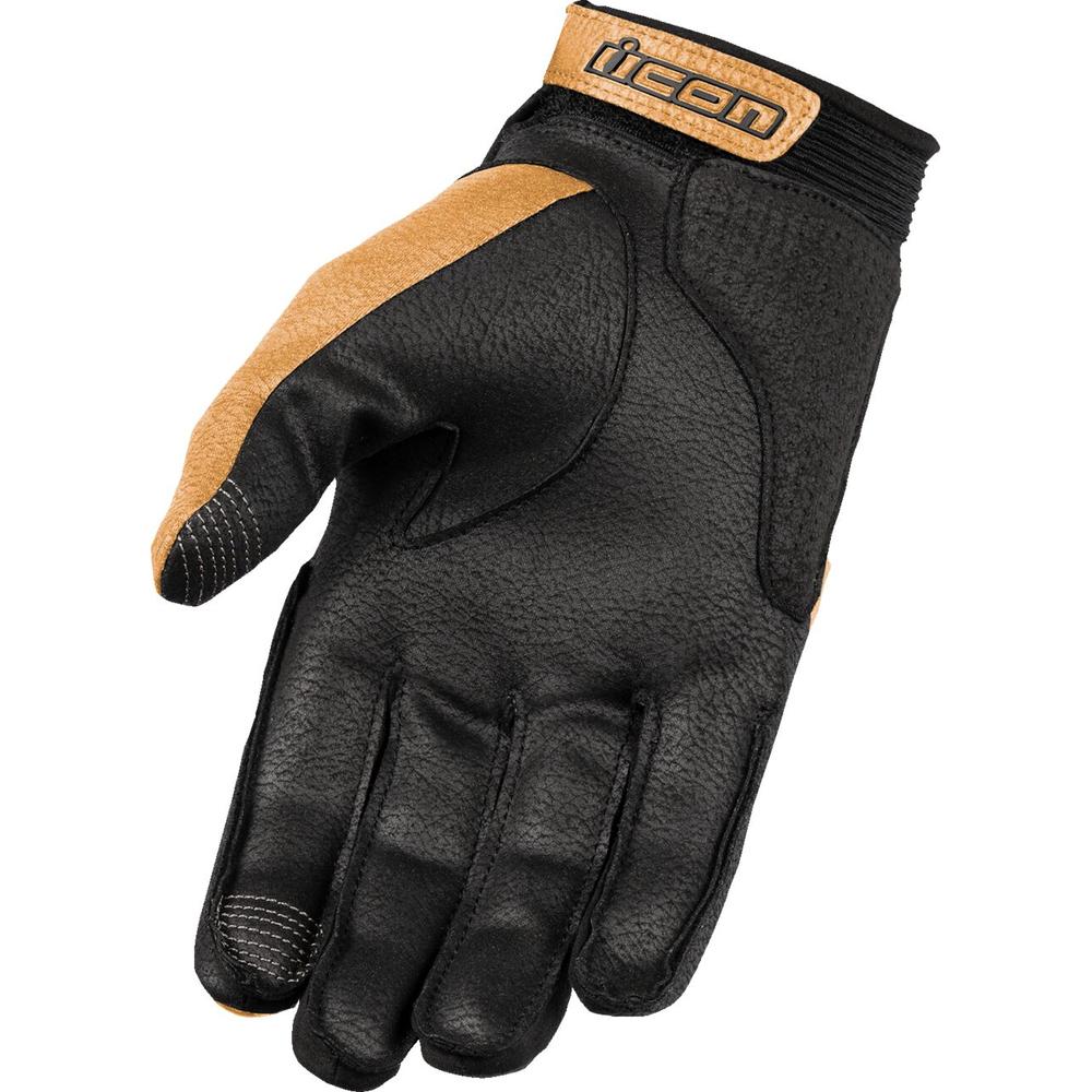 Icon Superduty 3 CE Sport Gloves Black / Tan - FREE UK Shipping, FREE 365 Day Returns | Moto Central