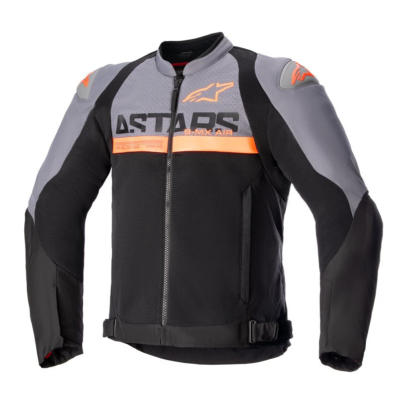 Alpinestars SMX Air Jacket Dark Grey / Black / Fluo Orange  - FREE UK Shipping, FREE 365 Day Returns | Moto Central