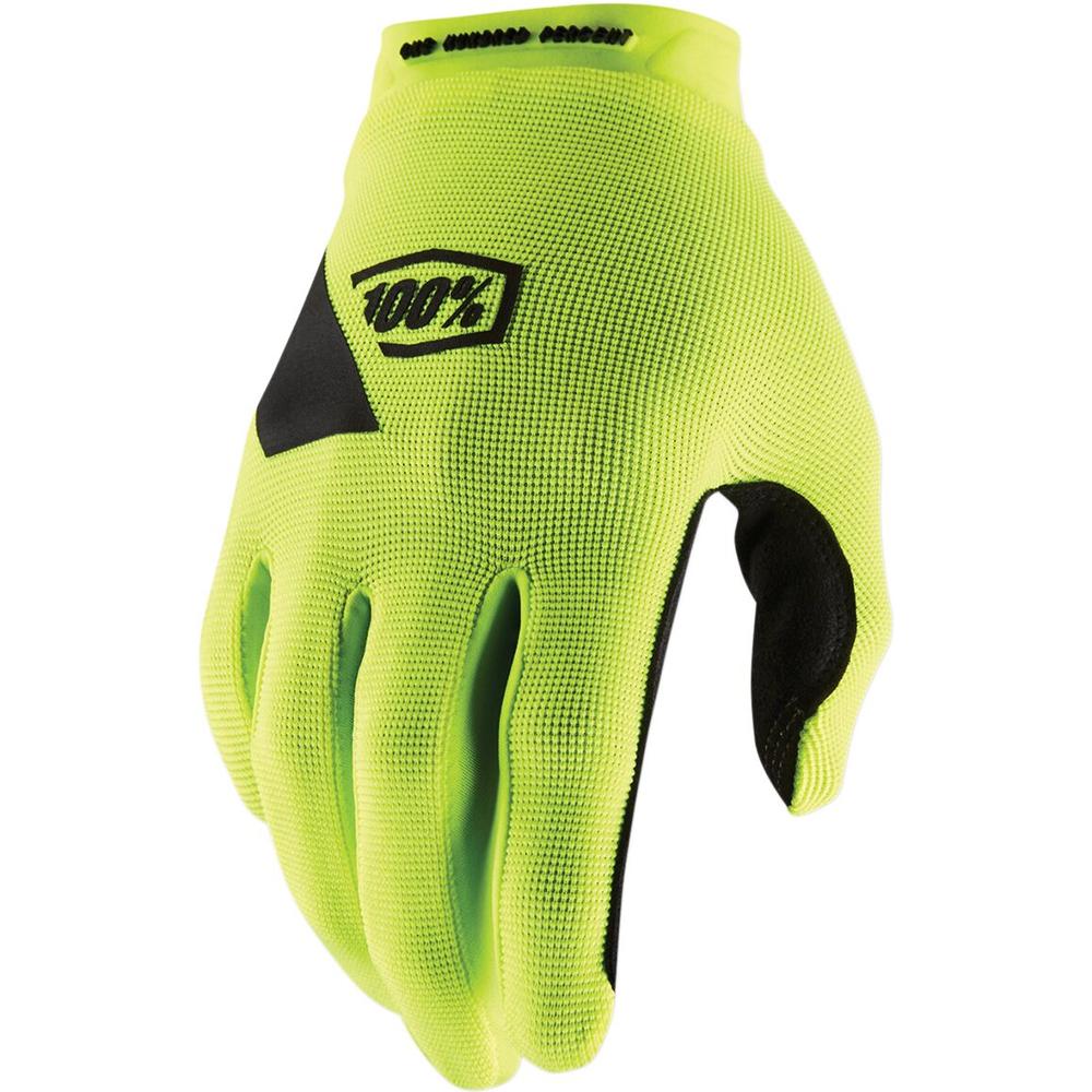 100% Ridecamp Gloves Fluo Yellow