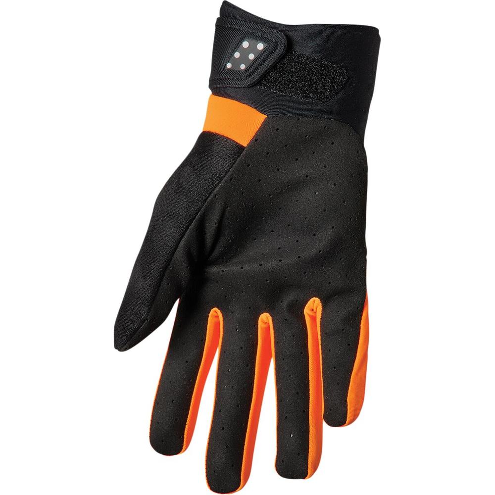 Thor Spectrum Cold Weather Textile Gloves Black / Orange - FREE UK Shipping, FREE 365 Day Returns | Moto Central