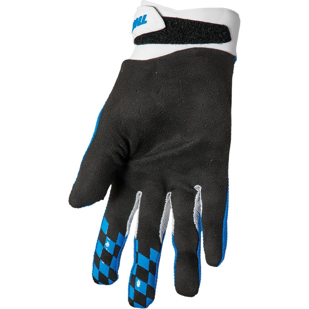 Thor Draft Textile Gloves Blue / White  - FREE UK Delivery - Moto Central