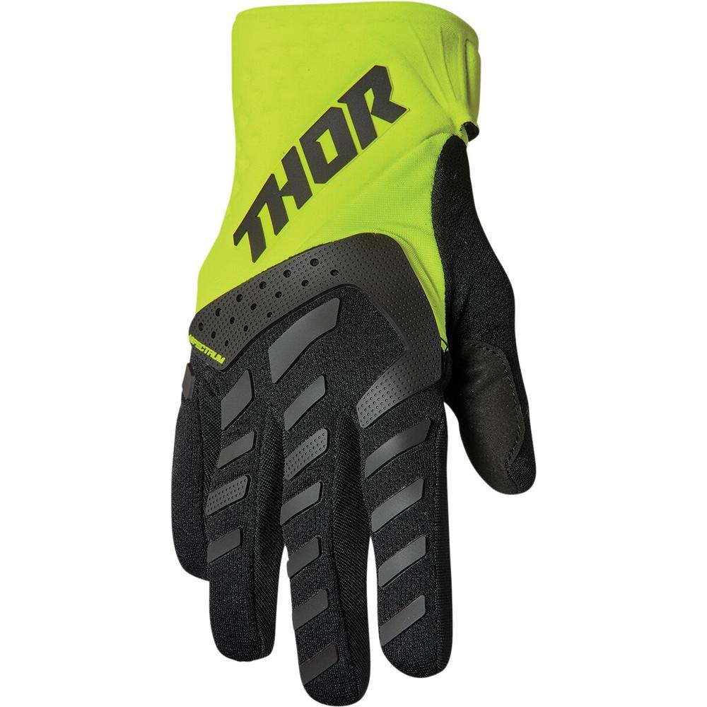 Thor Spectrum Textile Gloves Black / Fluo Green