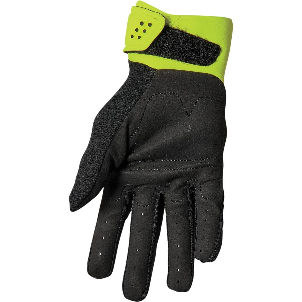 Thor Spectrum Textile Gloves Black / Fluo Green