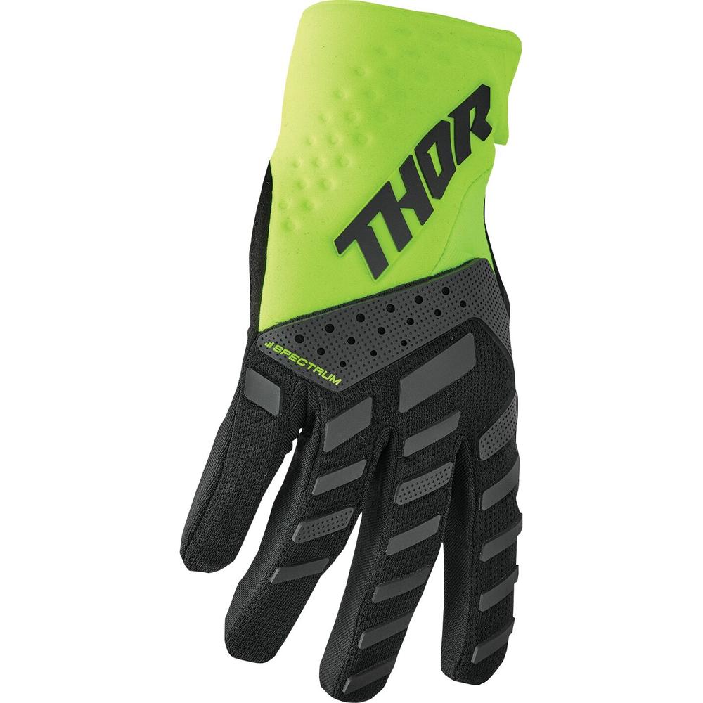 Thor Spectrum Textile Gloves Black / Fluo Green