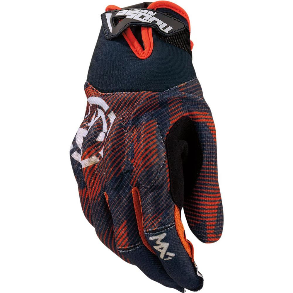 Moose Racing MX1 Textile Gloves Grey / Orange