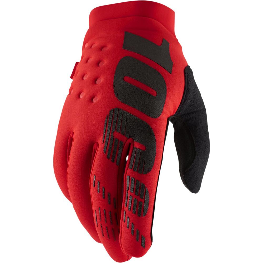 100% Brisker Gloves Red