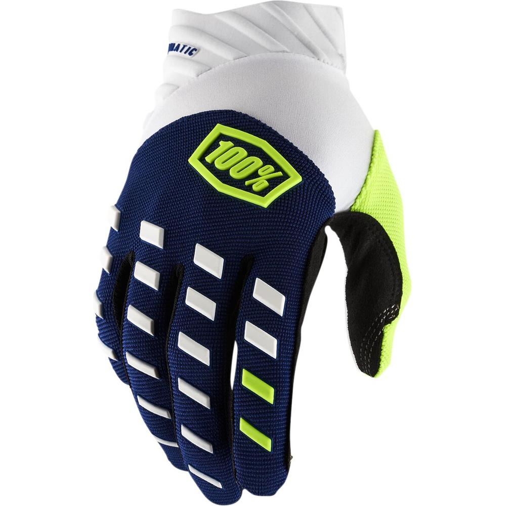 100% Airmatic Gloves Navy / White