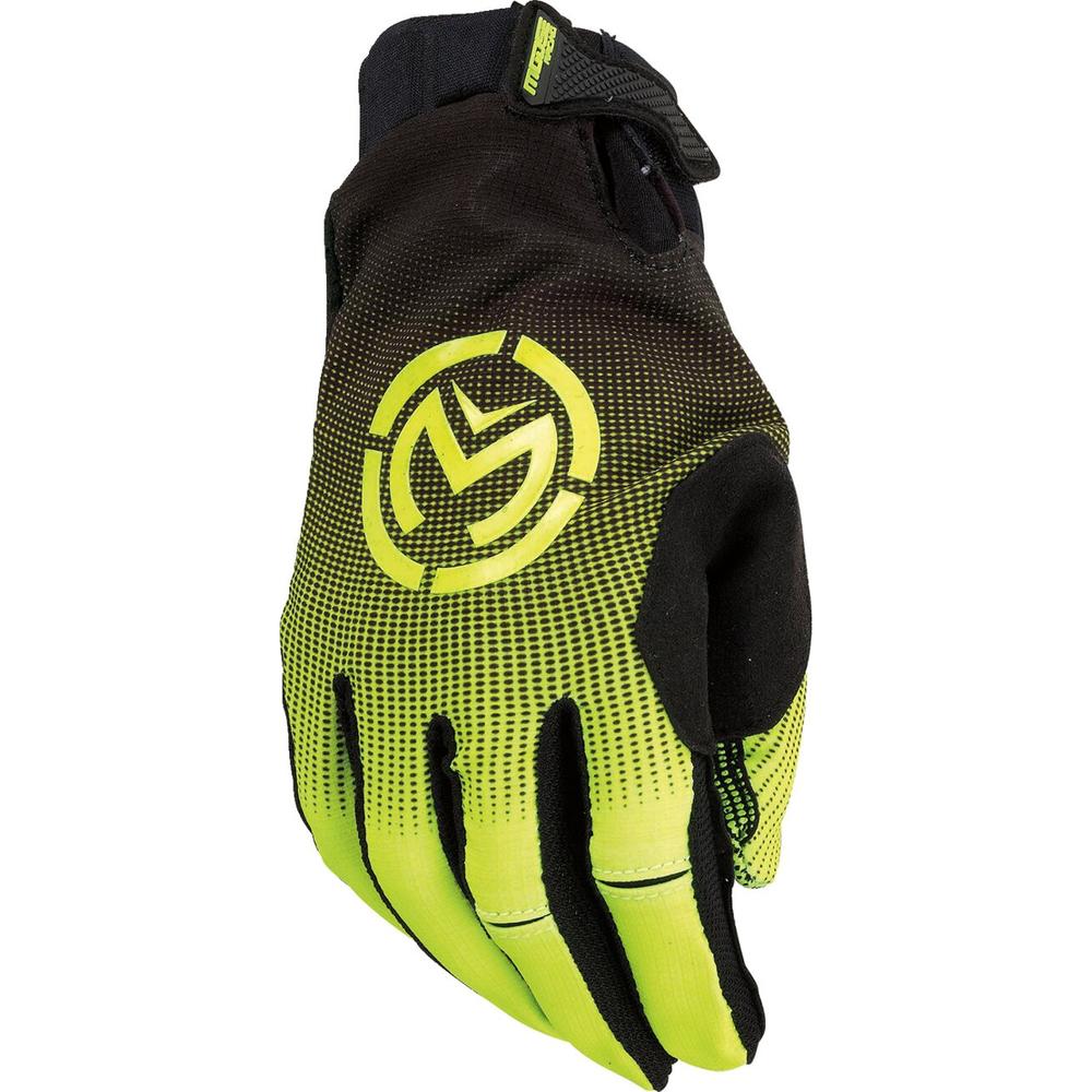 Moose Racing SX1 Textile Gloves Hi-Viz Yellow / Black