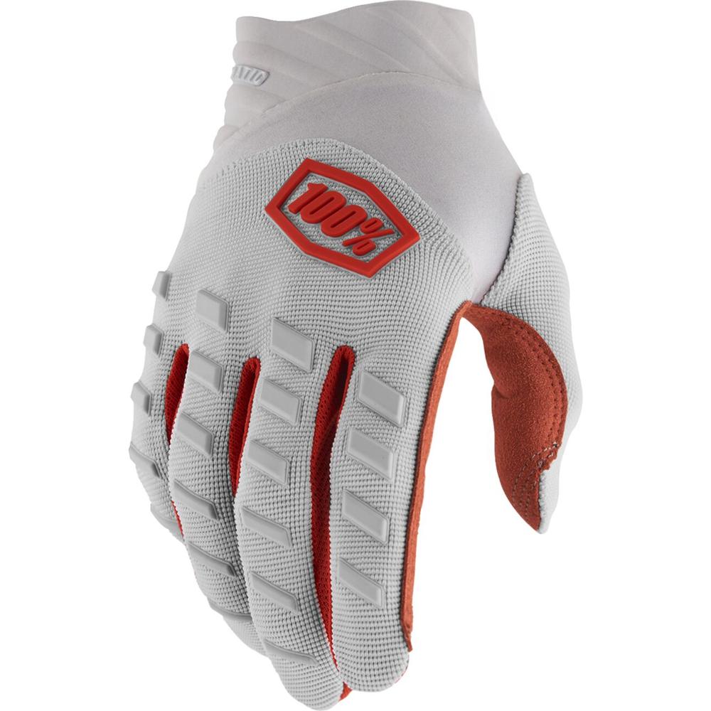 100% Airmatic Gloves Orange / Silver