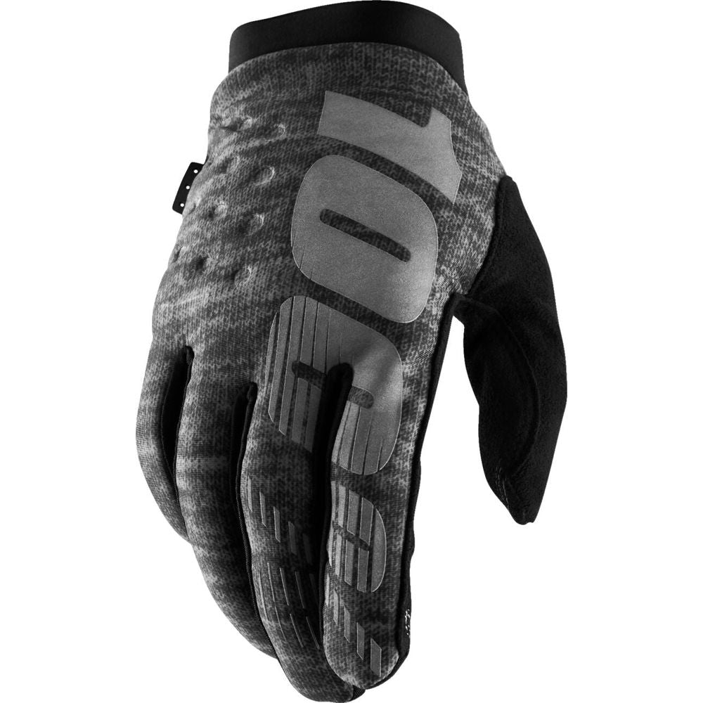 100% Brisker Gloves Heather Grey