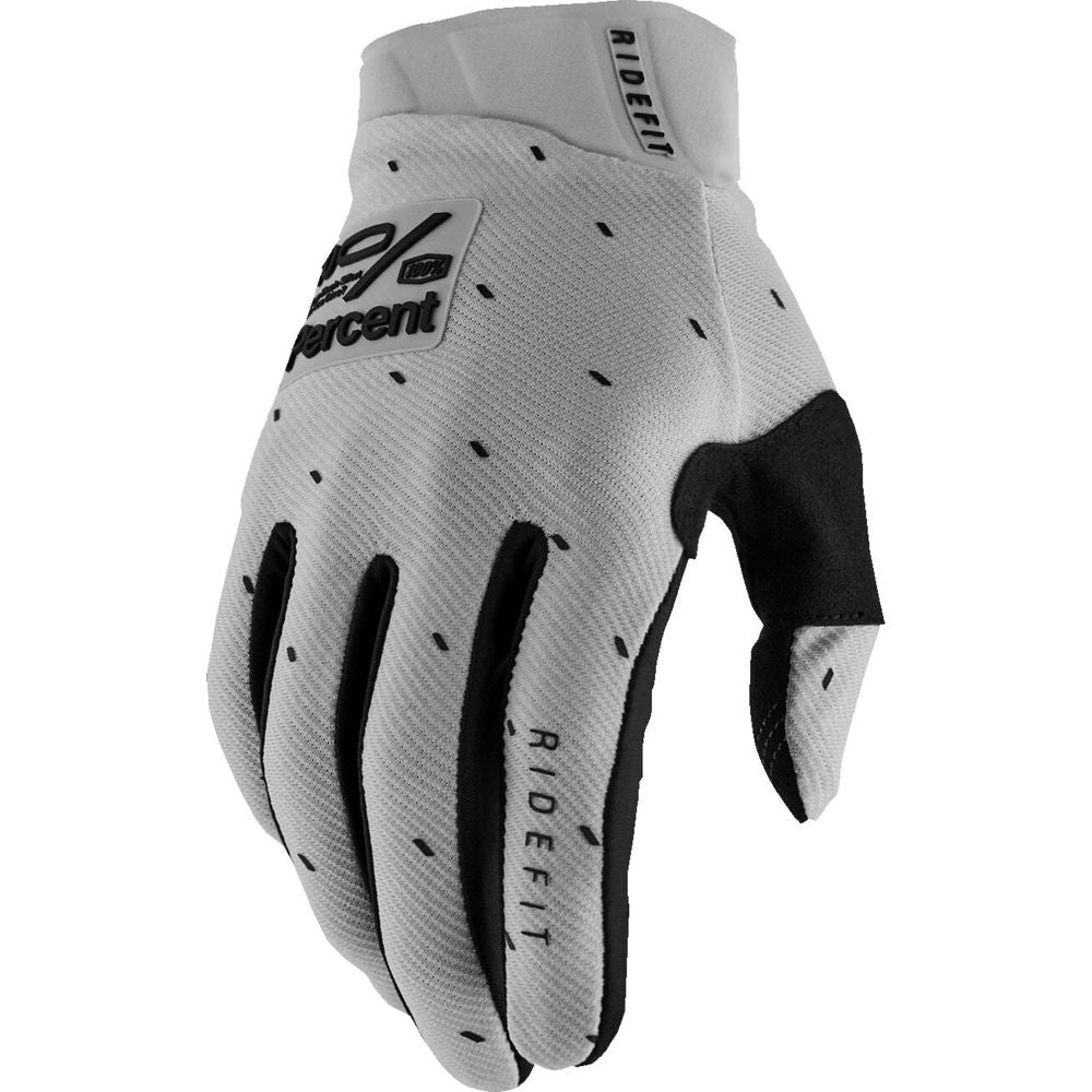 100% Ridefit Gloves Black / Silver