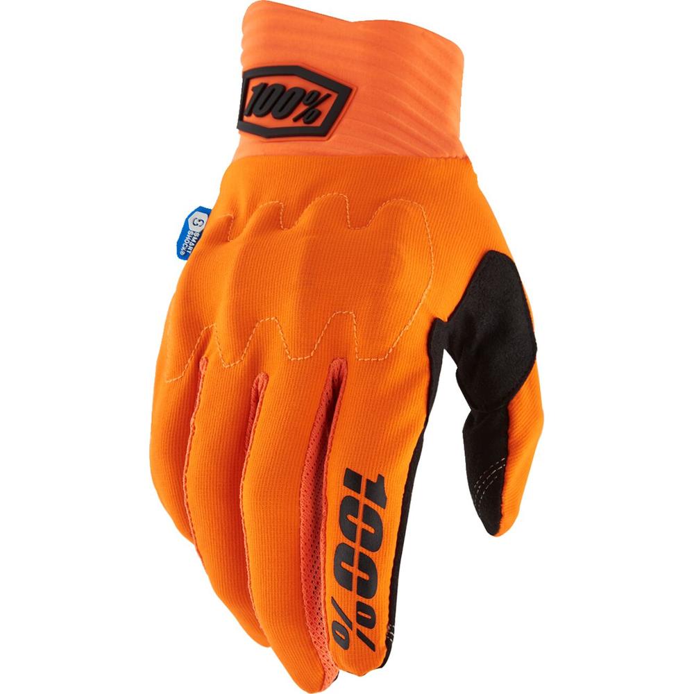 100% Cognito Smart Shock Gloves Fluo Orange