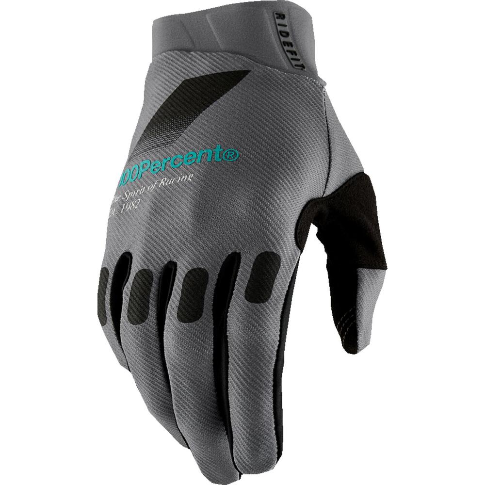 100% Ridefit Gloves Black / Grey