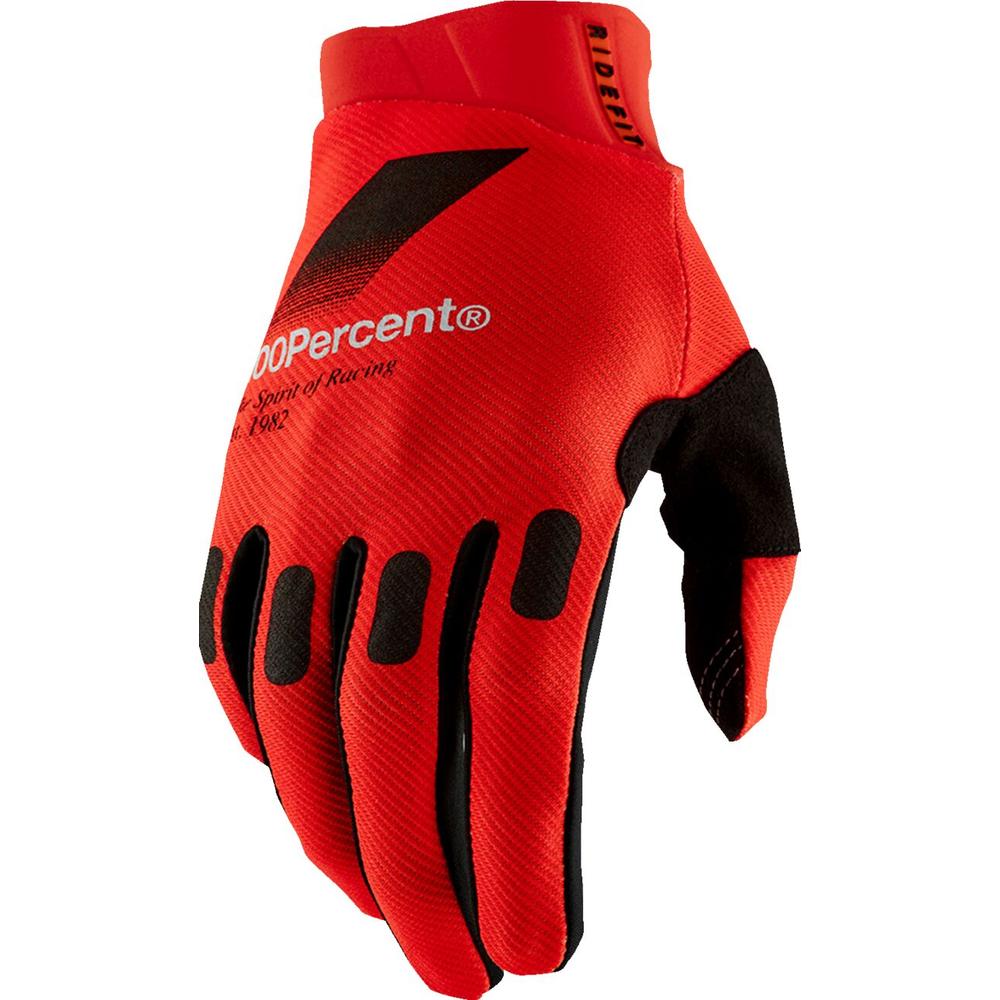 100% Ridefit Gloves Black / Red