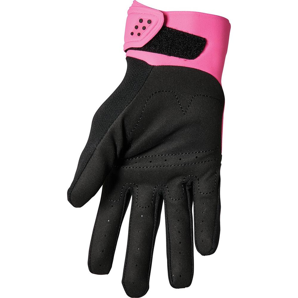 Thor Spectrum Ladies Textile Gloves Black / Pink  - FREE UK Delivery - Moto Central