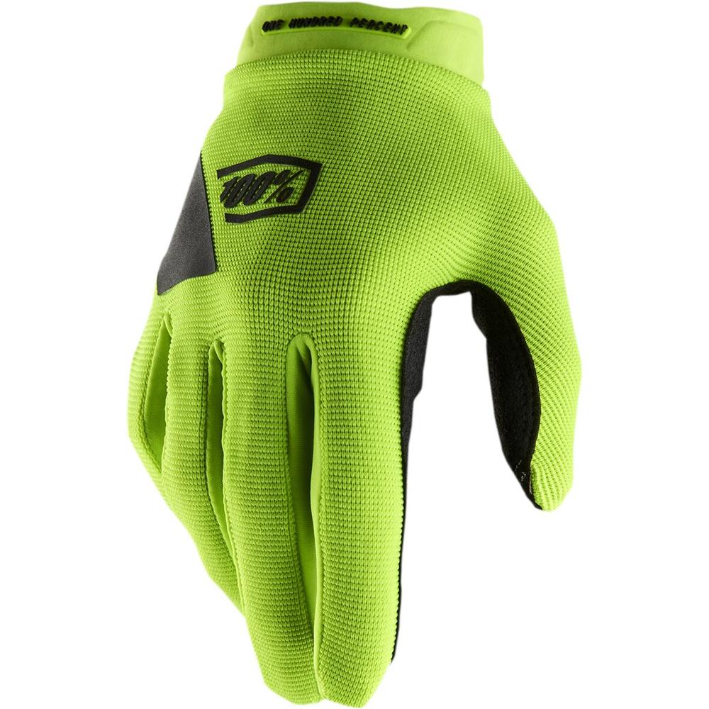 100% Ridecamp Ladies Gloves Black / Fluo Yellow