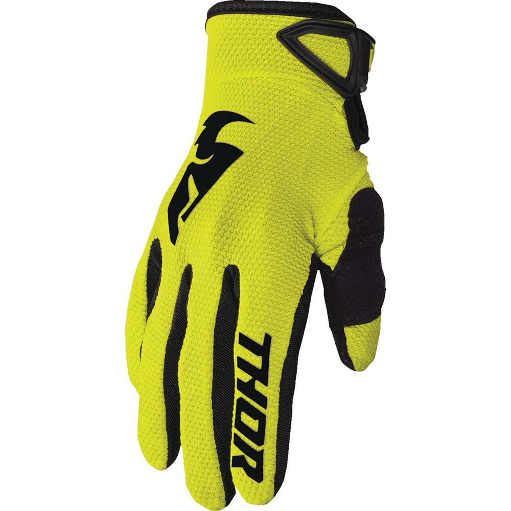 Thor Sector Youth Textile Gloves Acid Green