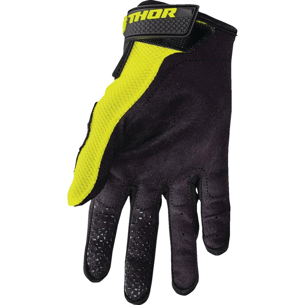 Thor Sector Youth Textile Gloves Acid Green - FREE UK Shipping, FREE 365 Day Returns | Moto Central