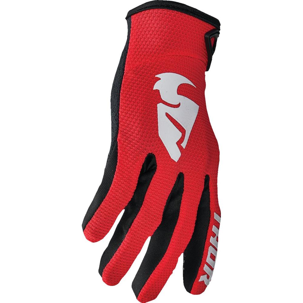 Thor Sector Youth Textile Gloves Red