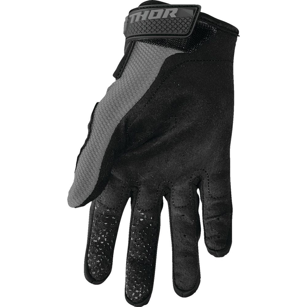 Thor Sector Youth Textile Gloves Grey - FREE UK Shipping, FREE 365 Day Returns | Moto Central