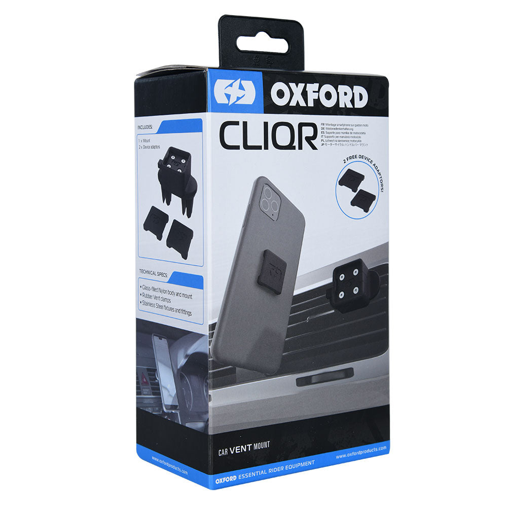 Oxford CLIQR Car Vent Mount System Black