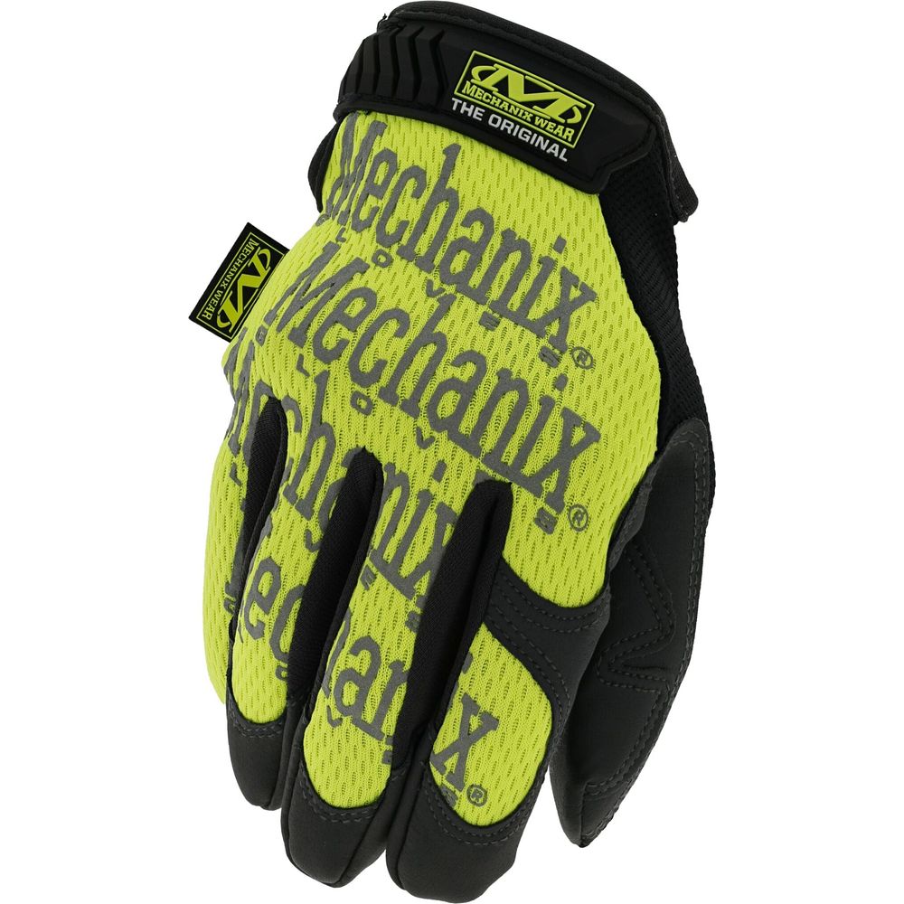 Mechanix Wear Original Utility Textile Gloves Black / Hi-Viz Yellow