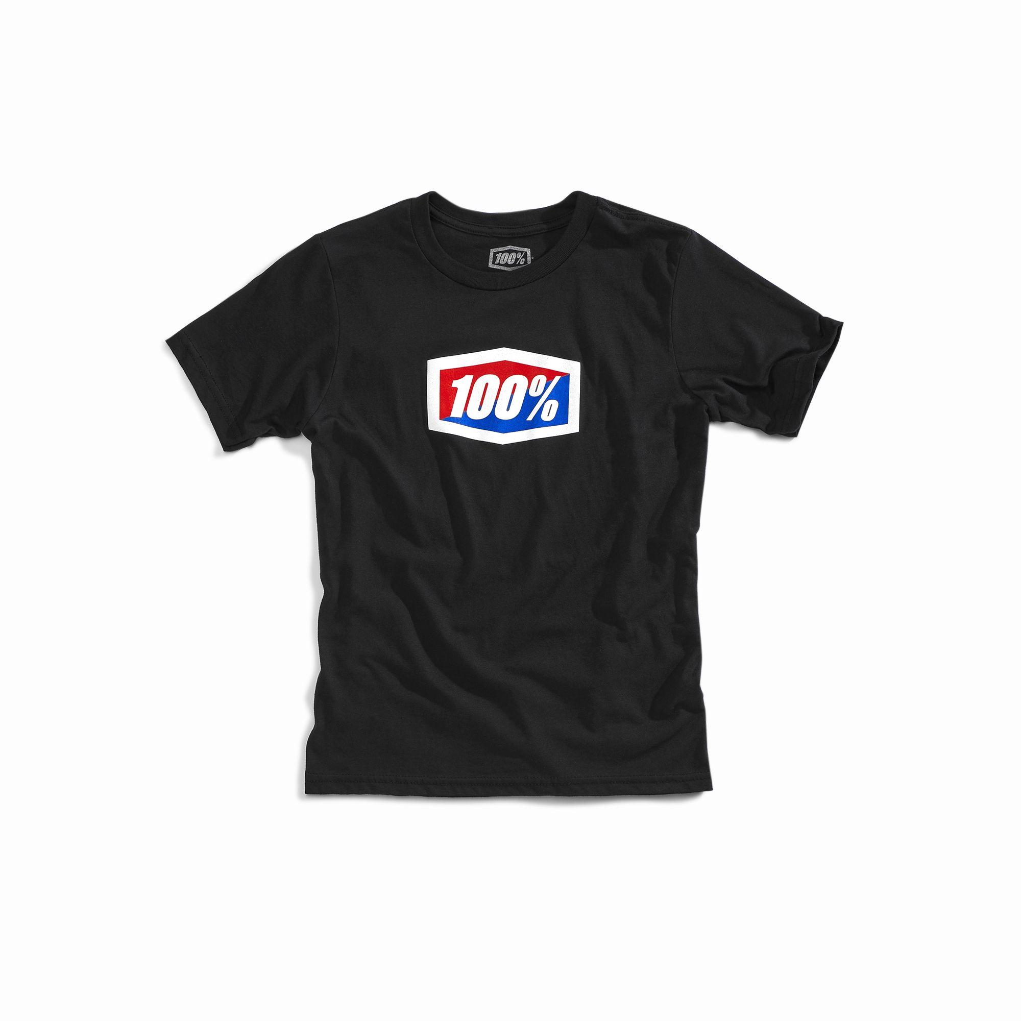 100% Official Youth Short Sleeves Tee Black - FREE UK Shipping, FREE 365 Day Returns | Moto Central