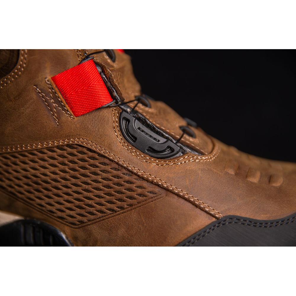 Icon Stormhawk Waterproof Boots Brown - FREE UK Shipping, FREE 365 Day Returns | Moto Central