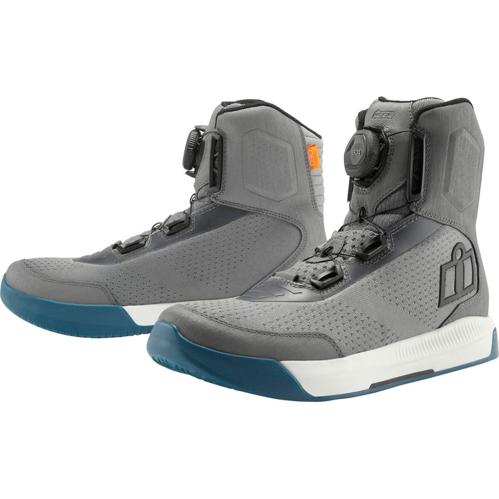 Icon Overlord Vented CE Boots Grey