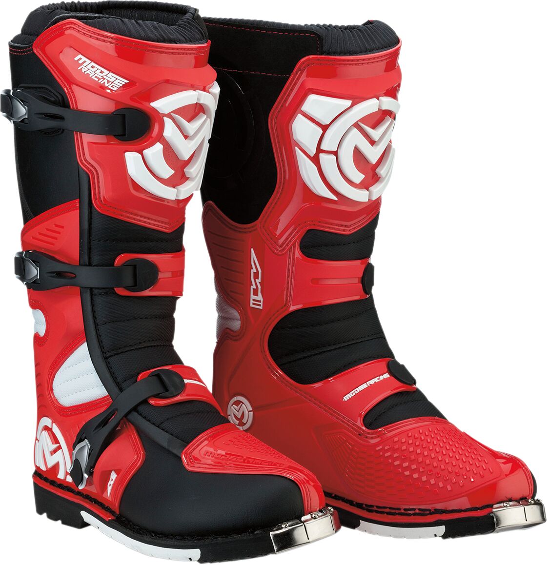 Moose Racing S18 M1.3 MX Boots Red  - FREE UK Delivery - Moto Central