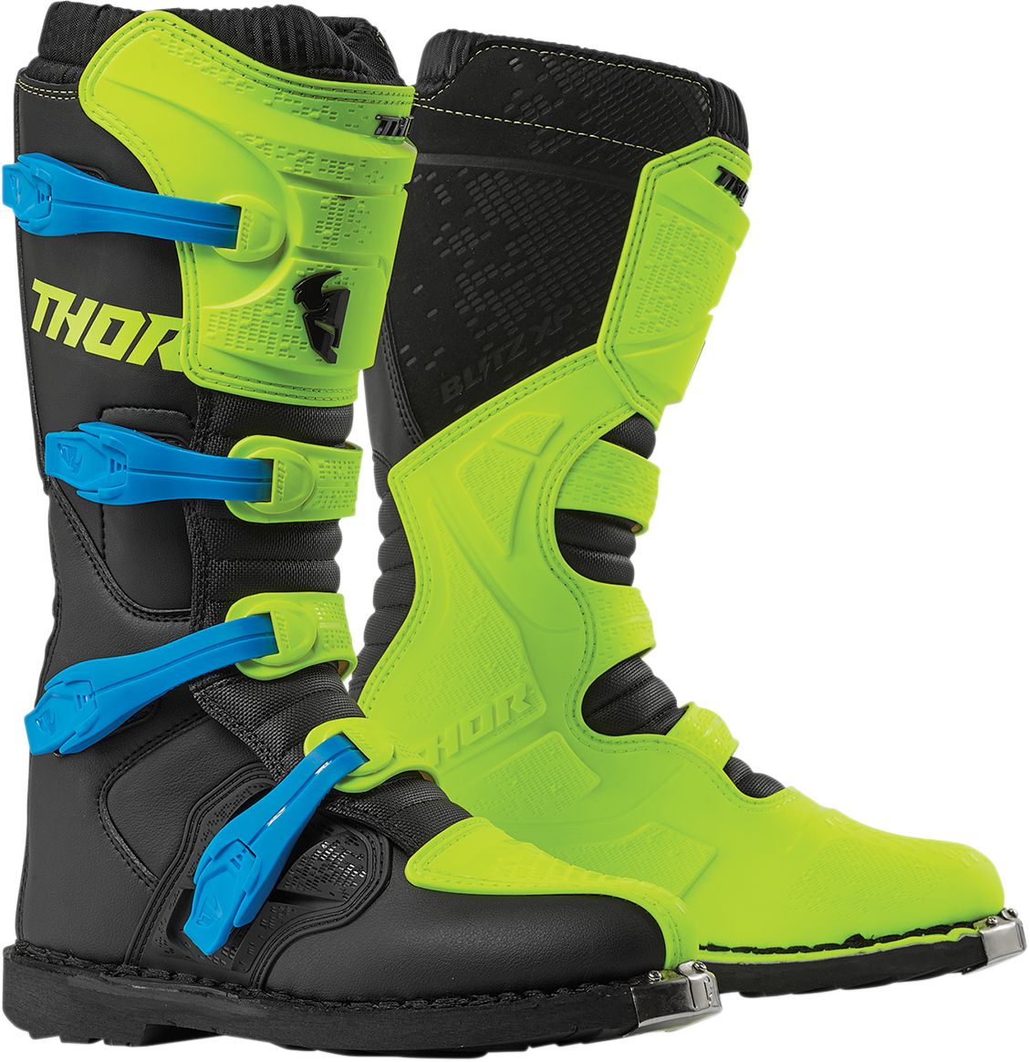 Thor Blitz XP Boots Fluo Green / Black