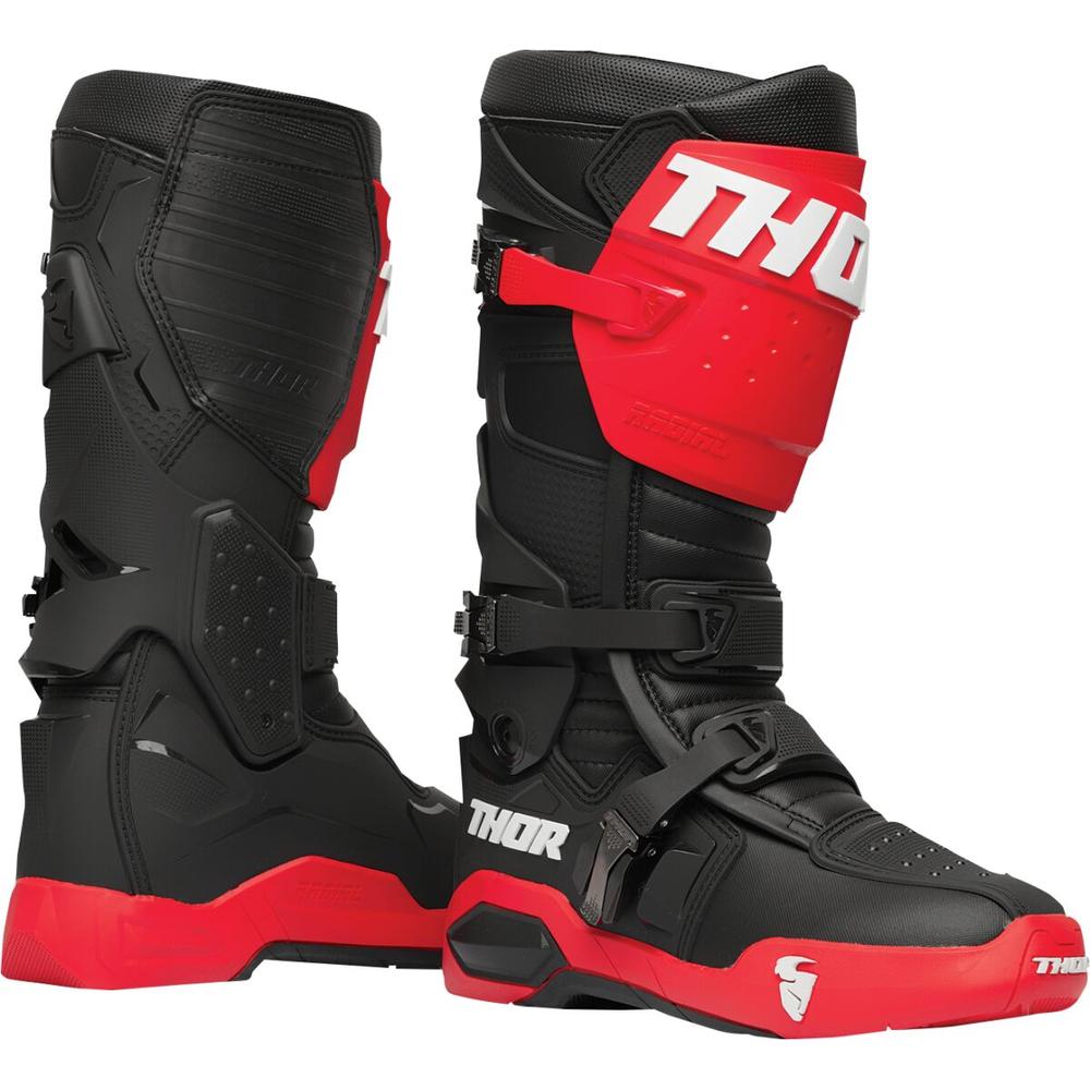 Thor Radial MX Boots Red / Black