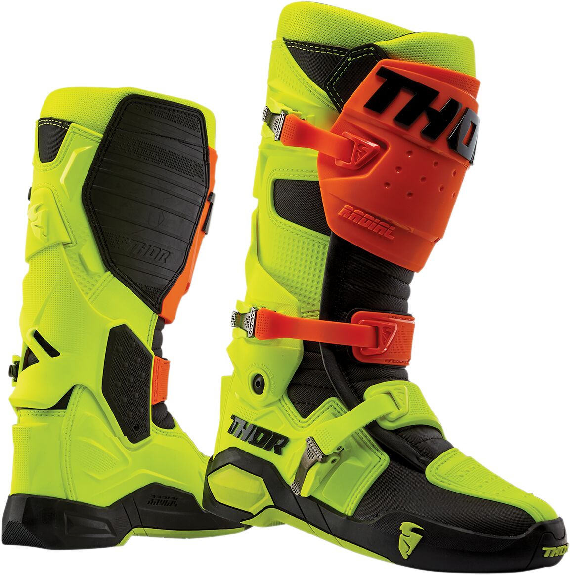 Thor Radial Boots Fluo Orange / Yellow