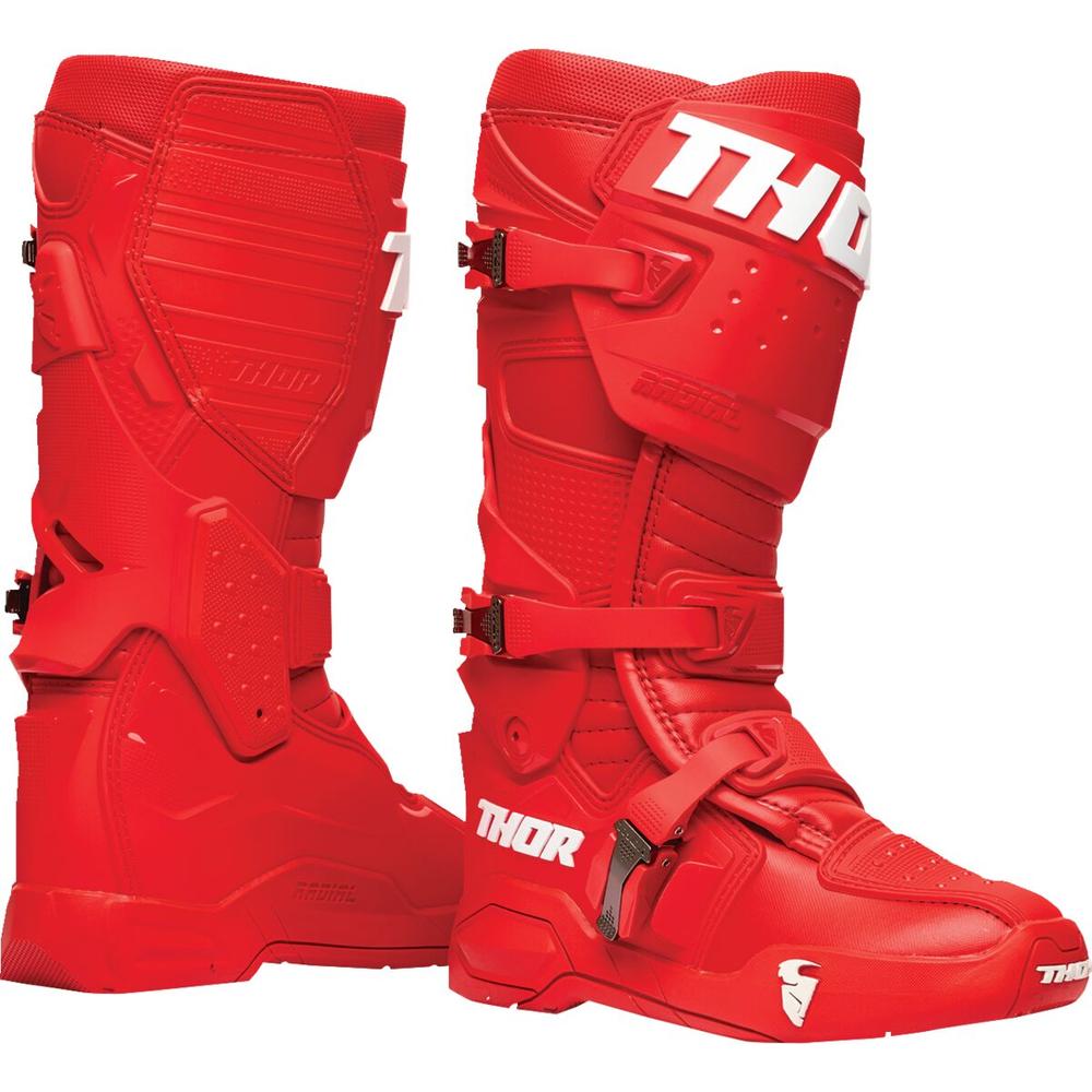 Thor Radial MX Boots Red