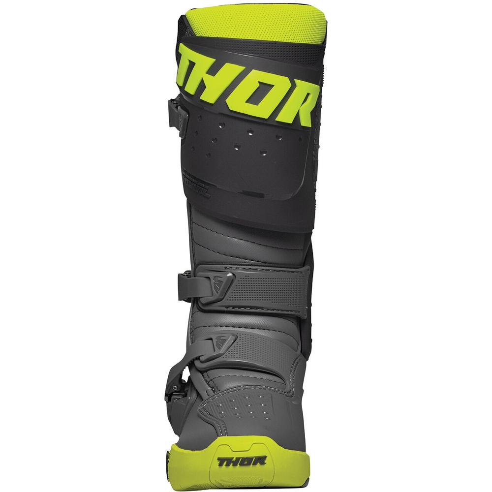 Thor Radial MX Boots Grey / Fluo Yellow