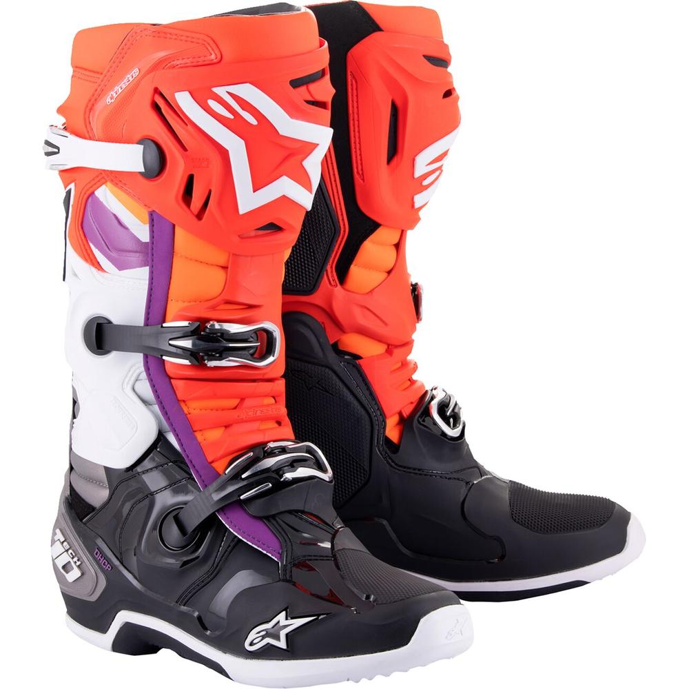 Alpinestars Tech 10 Boots Black / Red / Orange / White