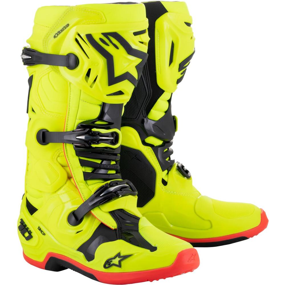 Alpinestars Tech 10 Boots Yellow / Black / Red