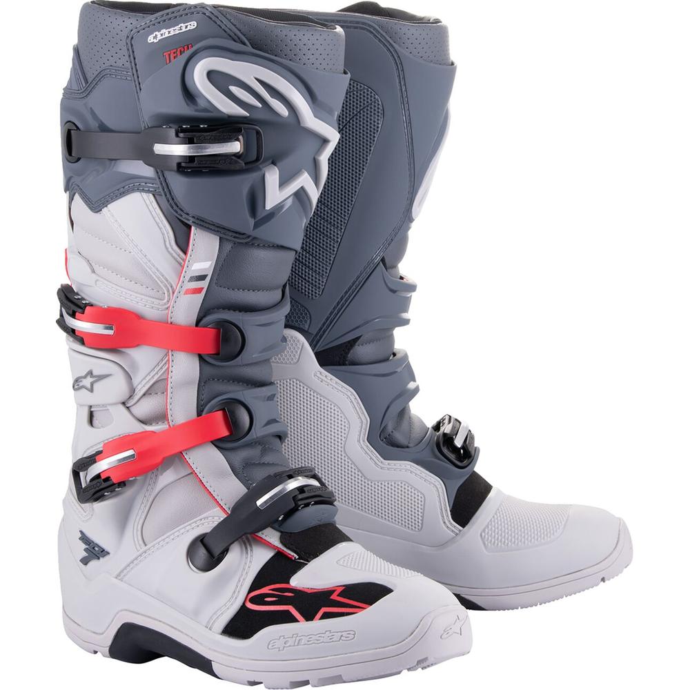 Alpinestars Tech 7 Enduro Boots Grey / Red