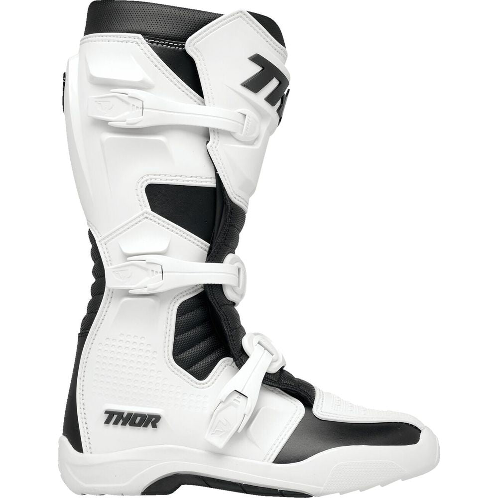 Thor Blitz XR Boots White / Black - FREE UK Shipping, FREE 365 Day Returns | Moto Central