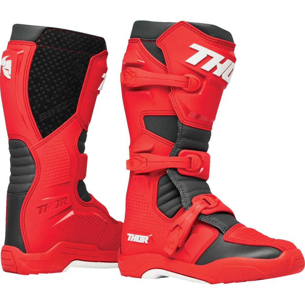 Thor Blitz XR Boots Red / Charcoal