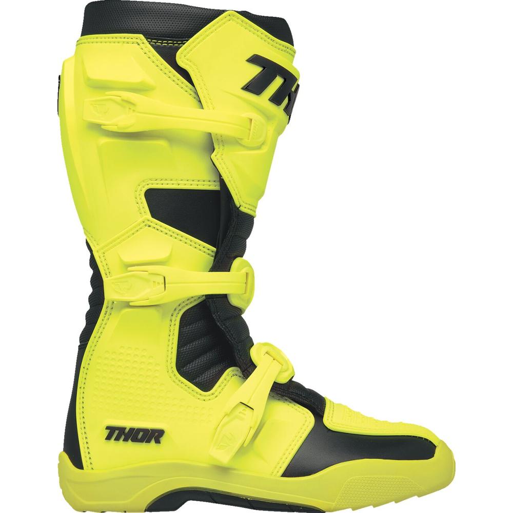 Thor Blitz XR Boots Acid Yellow / Black - FREE UK Shipping, FREE 365 Day Returns | Moto Central