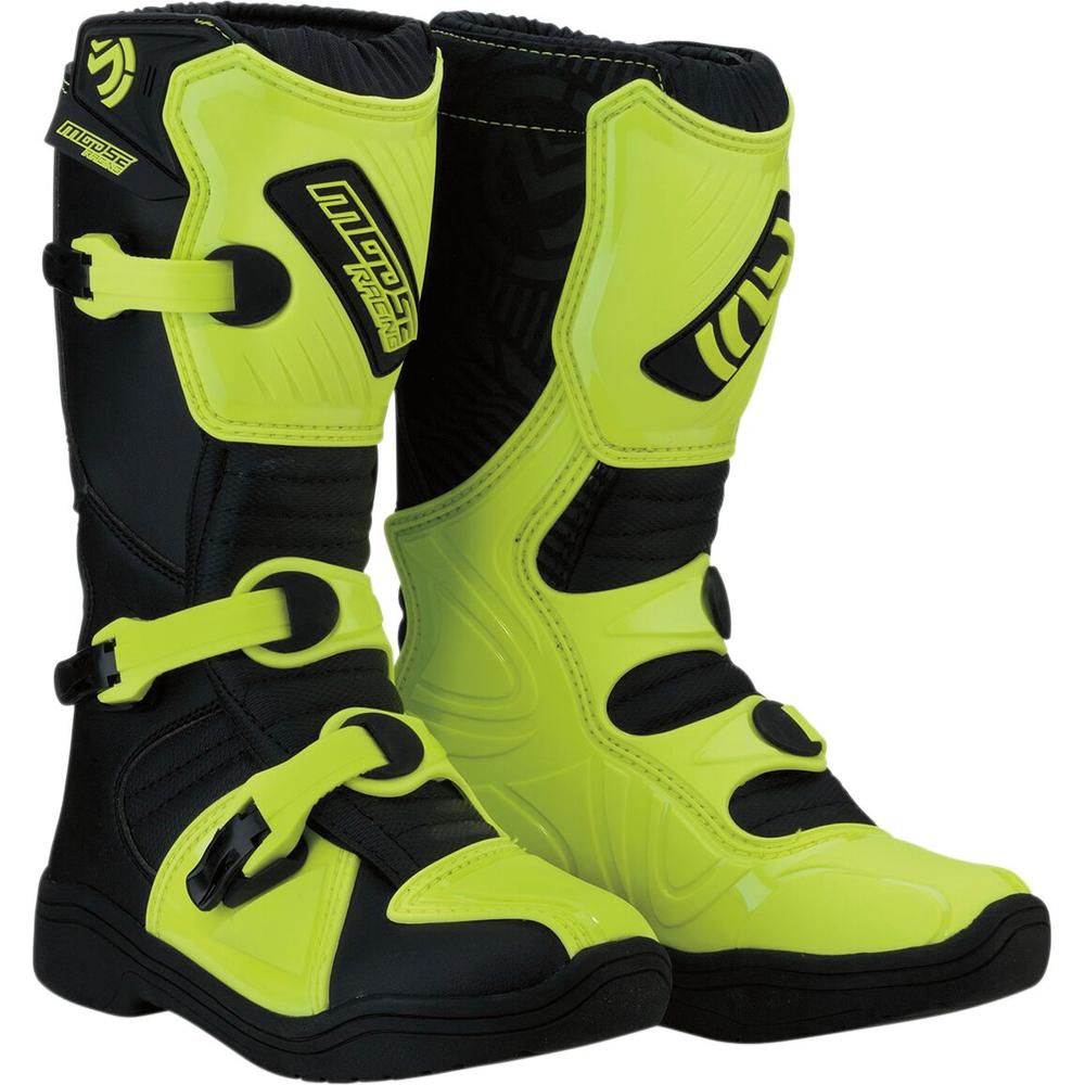 Moose Racing S18Y M1.3 Youth Off-Road Boots Black / Hi-Vis Yellow