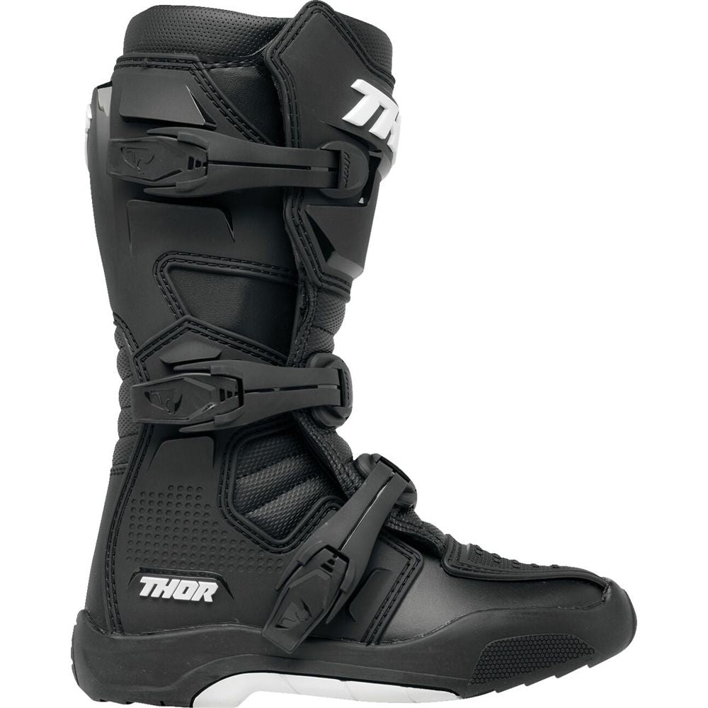 Thor Blitz XR Youth Boots Black / White - FREE UK Shipping, FREE 365 Day Returns | Moto Central