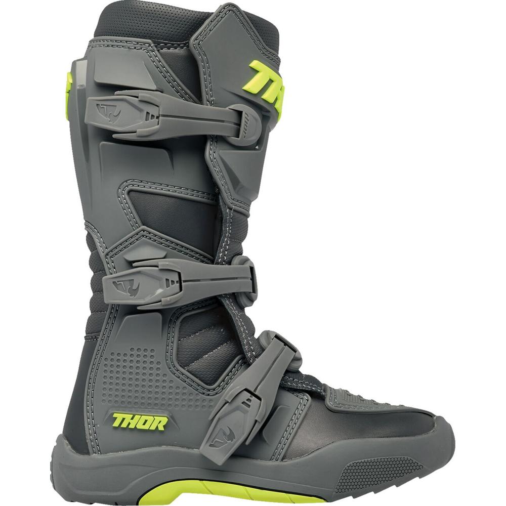 Thor Blitz XR Youth Boots Grey / Charcoal - FREE UK Shipping, FREE 365 Day Returns | Moto Central