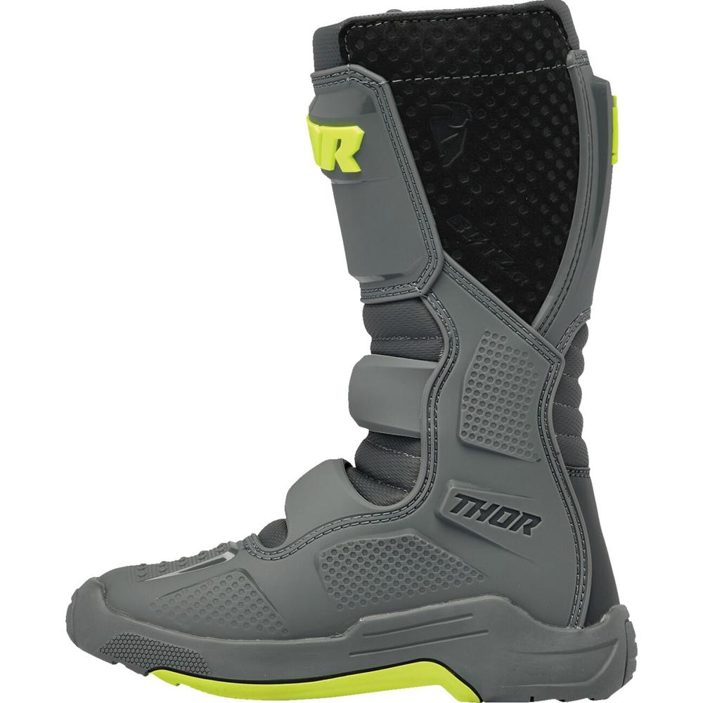 Thor Blitz XR Youth Boots Grey / Charcoal - FREE UK Shipping, FREE 365 Day Returns | Moto Central
