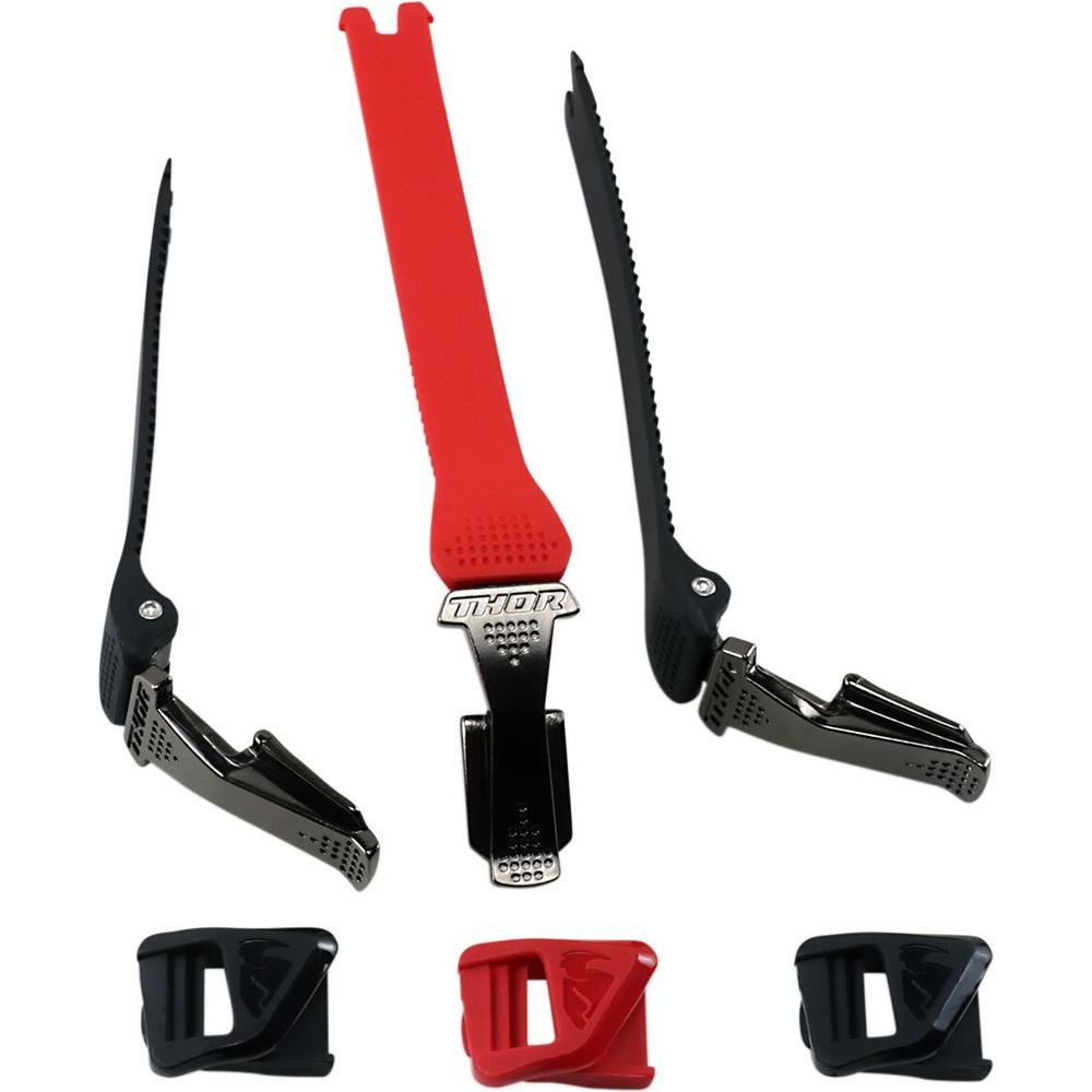 Thor Radial Boots Strap Kit Red / Black