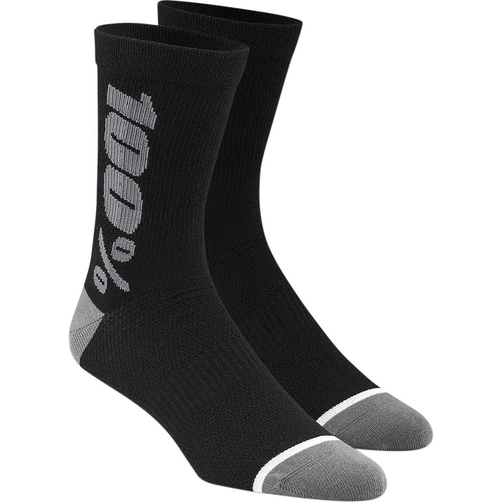 100% Merino Wool Performance Socks Black / Grey