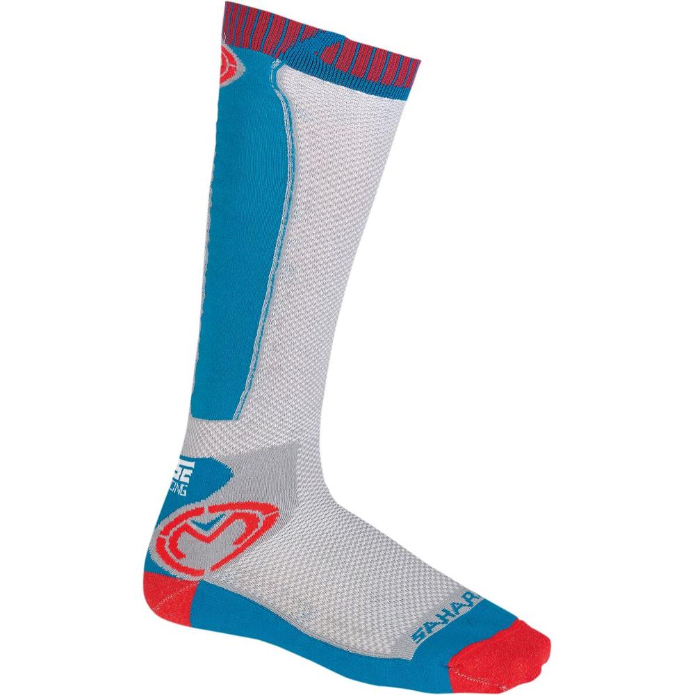 Moose Racing Sahara Socks Red / White / Blue  - FREE UK Shipping, FREE 365 Day Returns | Moto Central