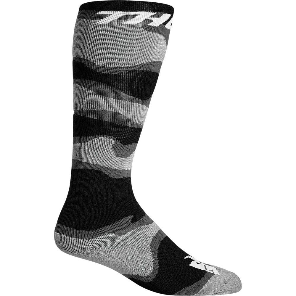 Thor MX Youth Socks Camo Grey / Black / White