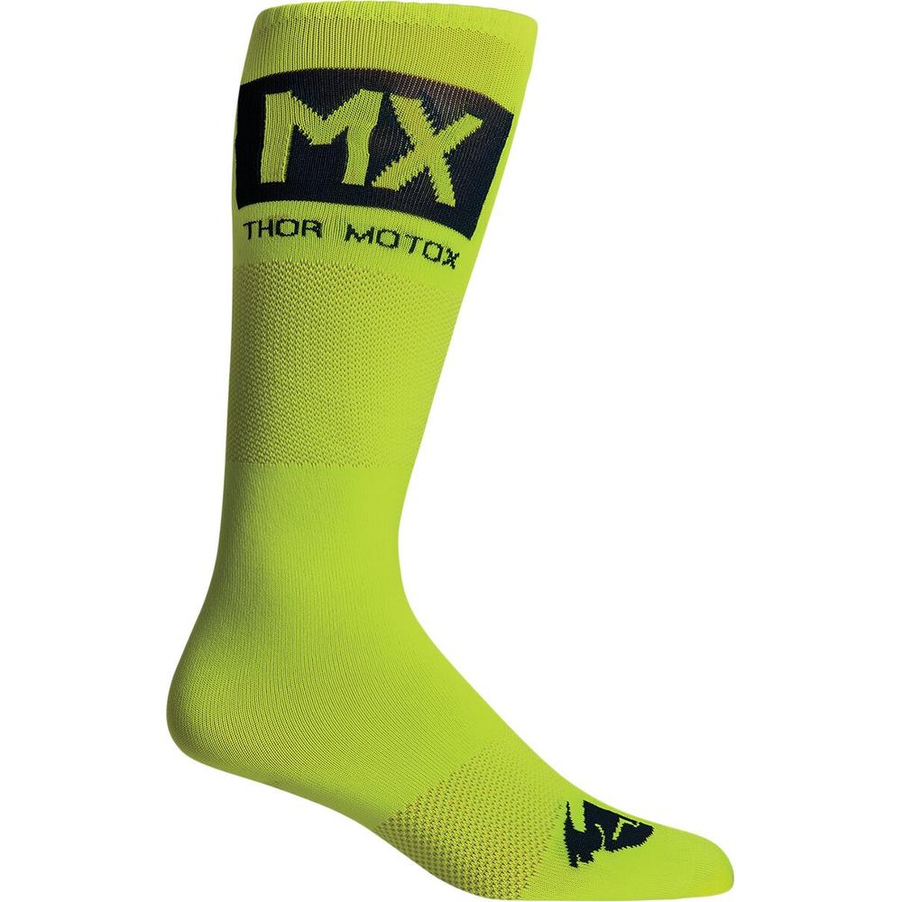 Thor MX Cool Socks Fluo Green / Midnight